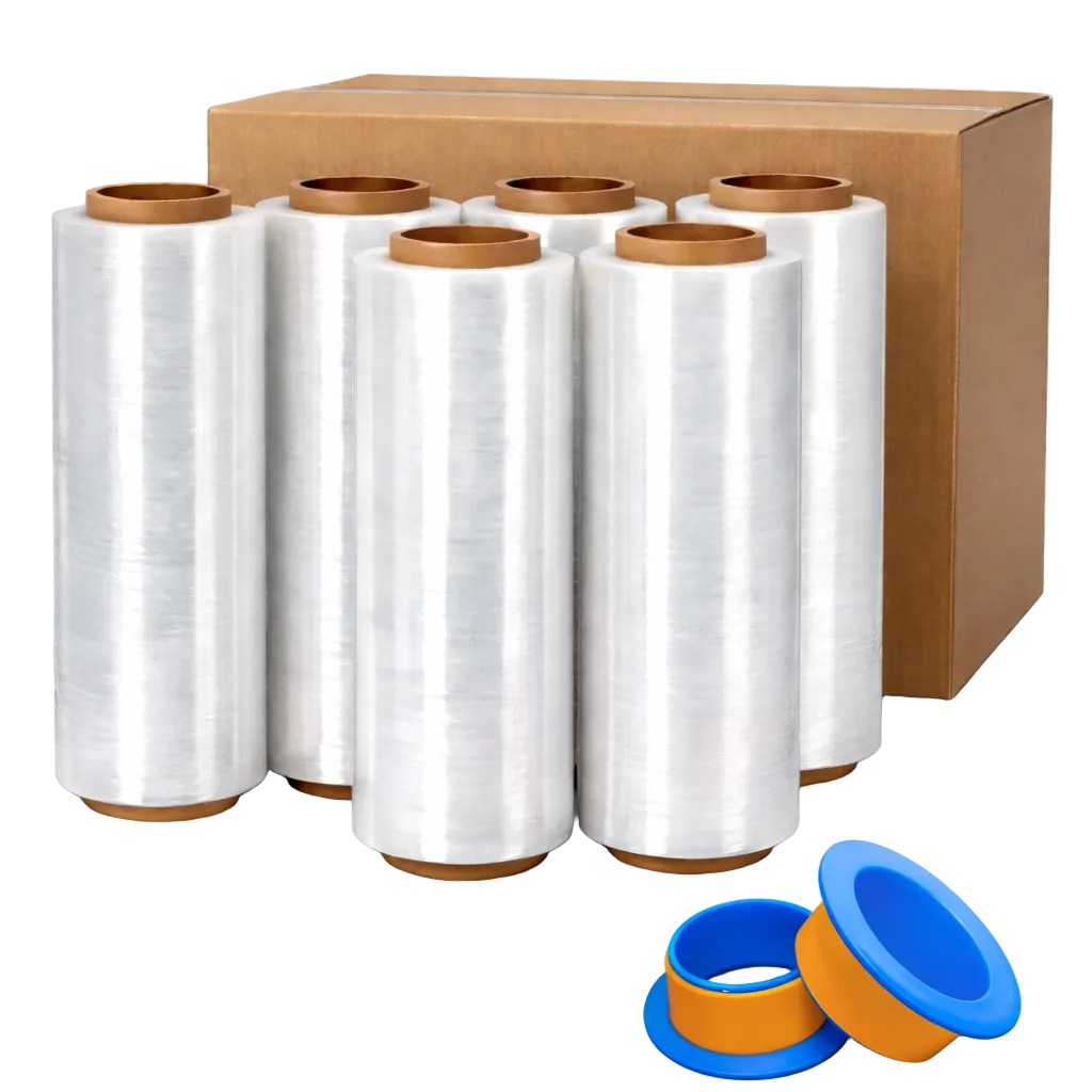 Clear Stretch Wrap Industrial Strength 12" x 1000 Ft - 80 Gauge Thick - Clear Plastic Cling, Stretch Film Rolls for Packaging Moving Packing Pallets